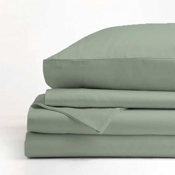 Ddecor Home 1500 Thread Count Premium Cotton Blend Sage Queen Sheet Set By Sheets
