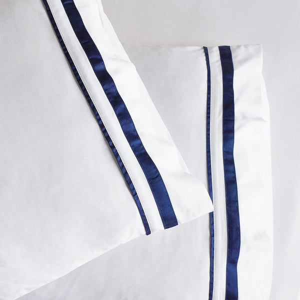 Cloud 1000 Tc Egyptian Cotton White Navy Deep King Sheet Sets By Renee Taylor Sheets