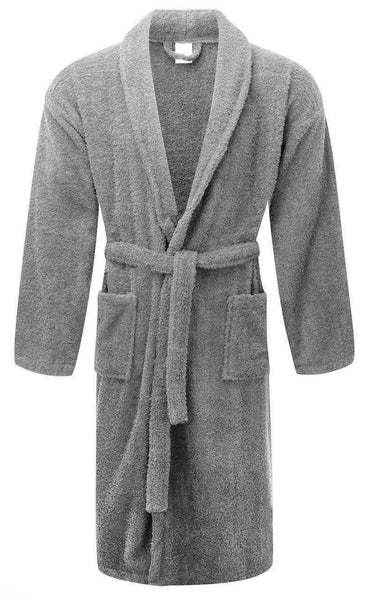 Chalet Quick Dry Terry Cotton Fossil Small/ Medium Bath Robes By Renee Taylor Sleepwear & Robes