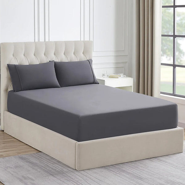 Ddecor Home 1500 Thread Count Premium Cotton Blend Granite Queen Combo Set By Sheets