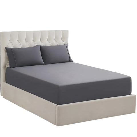 Ddecor Home 1500 Thread Count Premium Cotton Blend Granite Queen Combo Set By Sheets