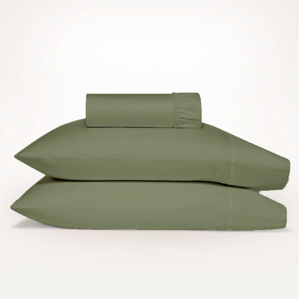 Ddecor Home 1500 Thread Count Premium Cotton Blend Sage Queen Combo Set By Sheets