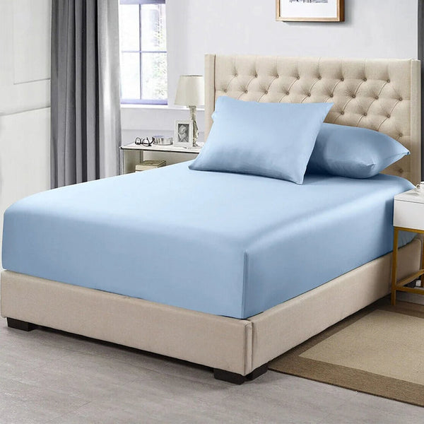 Ddecor Home 1500 Thread Count Premium Cotton Blend Seafoam Queen Combo Set By Sheets