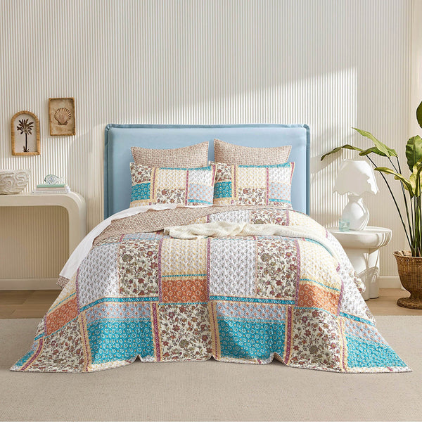 Amber Quilted Reversible Super King Coverlet Set By Renee Taylor Quilt Covers