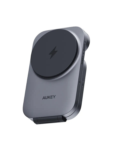 Aukey Magfusion Z Qi2 3 In 1 Foldable Magnetic Fast Wireless Charging Station (Lc Mc312) Chargers & Cradles