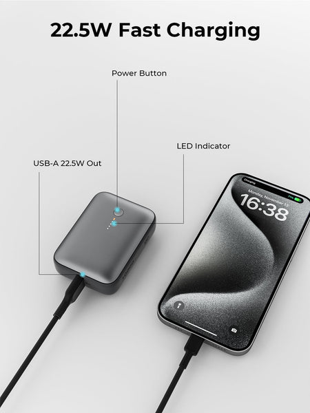 Aukey Spark Mini 10000 Compact Fast Charging Power Bank (Pb Y55) Chargers & Cradles