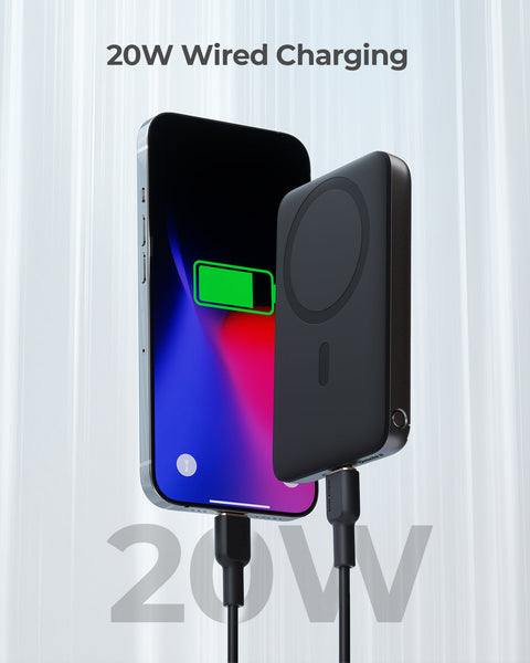 Aukey Maglinnk 6700Mah Magnetic Wireless Charging Power Bank (Pb Ms01) Other Mobile Accessories