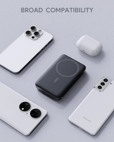 Aukey Maglinnk 10000Mah Magnetic Wireless Charging Power Bank (Pb Ms02) Other Mobile Accessories