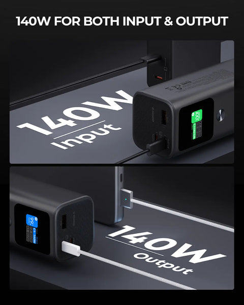 Aukey Sprint X 27.6K 140W 27600Mah Portable Power Bank With Pd3.1 (Pb Y45) Other Mobile Accessories