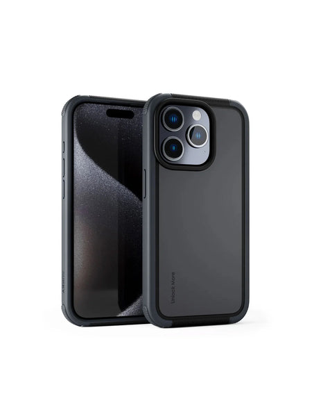 Aukey Urban Guard Elite Magnetic Hard Shell Iphone 15 Pro Phone Case Dark Gray (Ug10c) Cases Covers & Skins