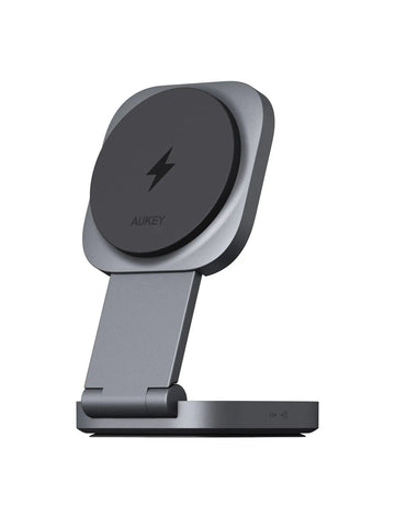 Aukey Magfusion L Qi2 Foldable 2 In 1 Magnetic Wireless Charger (Lc Mc211) Chargers & Cradles