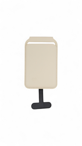 Lovefone Genuine Crafted Leather Standing Wallet With Magsafe Cream Other Mobile Accessories