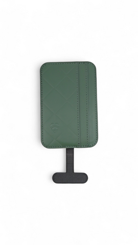 Lovefone Genuine Leather Weave Wallet With Magsafe  Green Other Mobile Accessories