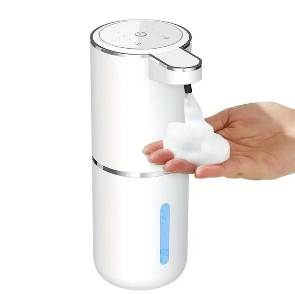380Ml Touchless Sensor Automatic Soap Dispenser Wall Mounted Rechargeable Lithium Battery Usb Charging Modern Black Design Suitable For Bathroom And K