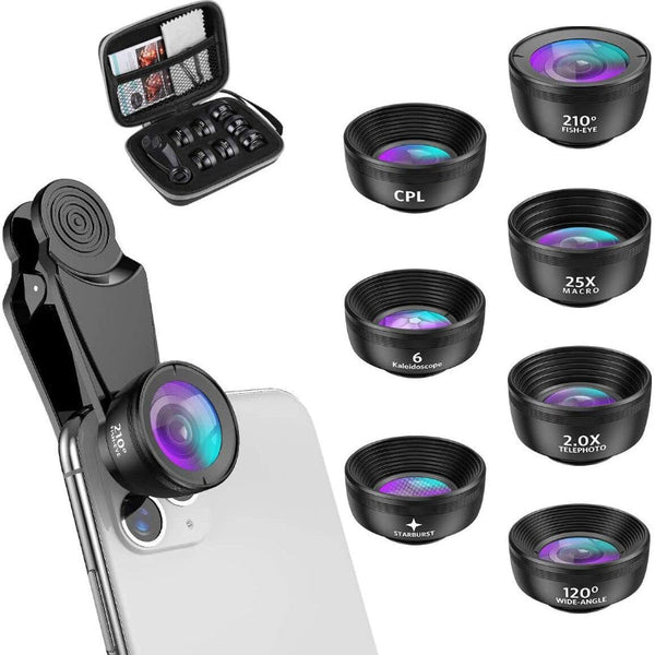 15 In 1 Kit With Multiple Special Effects Functions Compatible Iphone And Android Smartphones. Includes: 198 Fisheye 0.63X Wide Angle 15X Macro 2X Tel