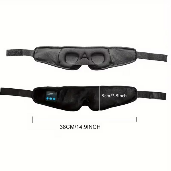 3D Wireless Sleep Mask Bluetooth Headphones Travel Aid Soft Ear Pads Pink Eye Masks