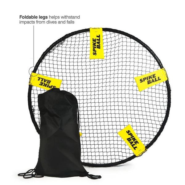 W3 Ball Original Roundnet Game Set 4 Player Outdoor Volleyball With Balls Net & Bag For Lawn Sand Indoors Outdoor Toy Balls