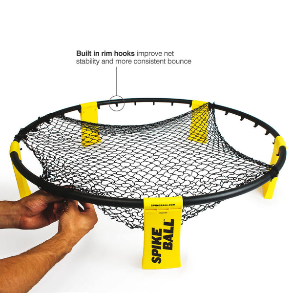 W3 Ball Original Roundnet Game Set 4 Player Outdoor Volleyball With Balls Net & Bag For Lawn Sand Indoors Outdoor Toy Balls