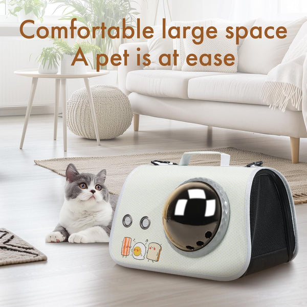 Pet Products Printed Space Capsule Cat Bag Large Capacity Crossbody Dog Universal For All Seasons Pet Transport