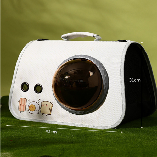 Pet Products Printed Space Capsule Cat Bag Large Capacity Crossbody Dog Universal For All Seasons Pet Transport