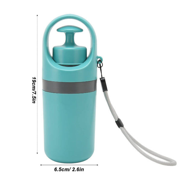 Zero Contact Dog Poop Scooper With 6 Claw Mechanism & Built In Bag Dispenser Lightweight Pet Waste Picker For Outdoor Walks (Teal Blue) Pooper Scooper