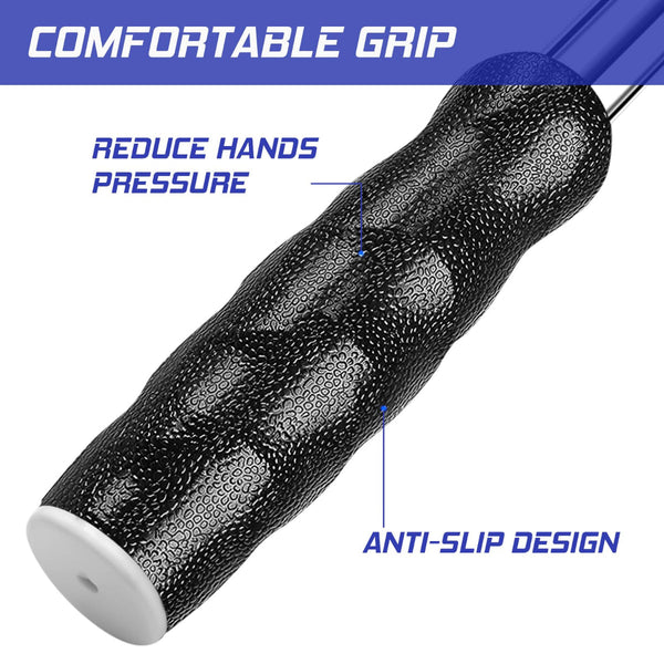 Telescopic Golf Ball Retriever 9Ft A€“ Blue Stainless Steel Pole With Durable Nylon Head For Water Sand & Bush Retrieval (Blue) Ball Pick Ups & Retrie