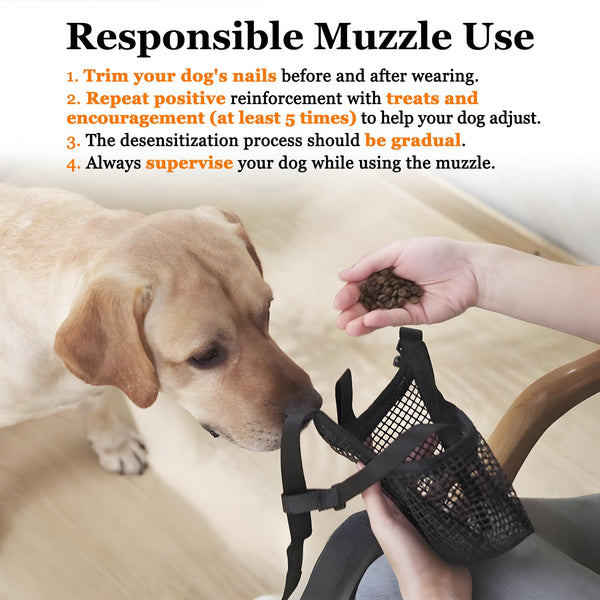 Soft Mesh Dog Muzzle For Small Medium Large Dogs Breathable Adjustable Anti Bite Chewing Guard With Overhead Strap Fits Labrador German Shepherd Golde