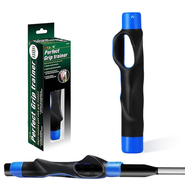 Golf Grip Trainer For Right Handed Players Correct Position Tool With Non Slip Rubber Fits Most Clubs Blue Other Golf Training Aids