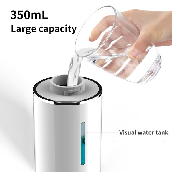 Automatic Sensor Foam Soap Dispenser 350Ml Rechargeable Touchless Hand Pump With Adjustable Levels And Type C Charging White Soap Dishes & Dispensers