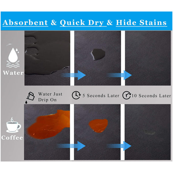 Kitchen Counter Mat For Coffee Maker Absorbent And Quick Dry Bar Pad With Non Slip Backing Protective Surface Espresso Machine Dish Drying Red 40X50cm