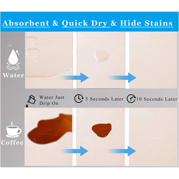 Kitchen Counter Mat For Coffee Maker Absorbent And Quick Dry Bar Pad With Non Slip Backing Protective Surface Espresso Machine Dish Drying Beige Kitch