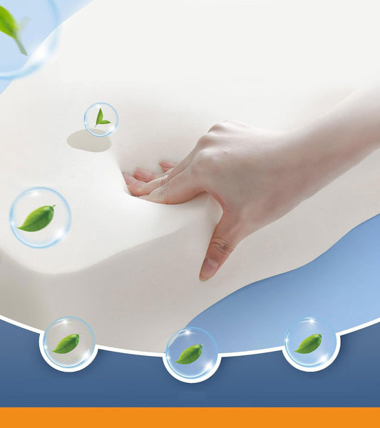 High Performance Butterfly Memory Foam Pillow 15 Cervical Support Cooling Gel Cover Ergonomic Contour Design For Neck Pain Relief & Deep Sleep Ideal F