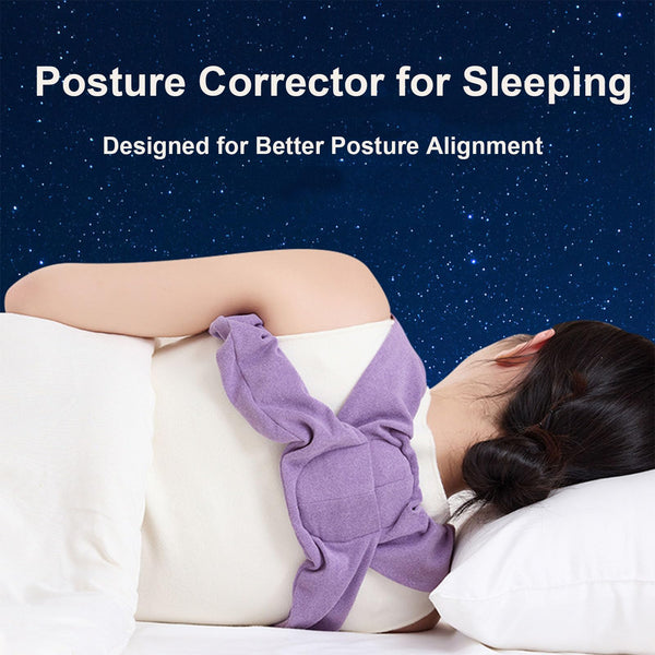 Sleep Posture Corrector For Women And Men Shoulder Alignment Belt With Soft Cushion Nighttime Back Support Better Spine Upper Body Positioning L Seat