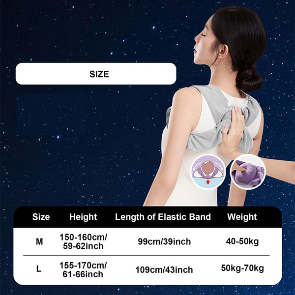 Sleep Posture Corrector For Women And Men Shoulder Alignment Belt With Soft Cushion Nighttime Back Support Better Spine Upper Body Positioning L Seat