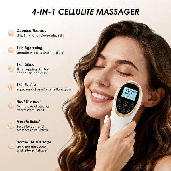 Modern Jingluo Beauty Massager Electric Meridian Facial And Body Roller With Gentle Suction Warmth Multi Speed Skincare Tool For Relaxing Rituals Whit