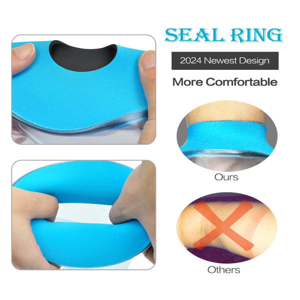 Full Arm Waterproof Shower Sleeve For Kids Reusable Cast Protector Hand Wrist Elbow & Forearm During Bathing Or Activities (Blue) Other Bathroom Acces