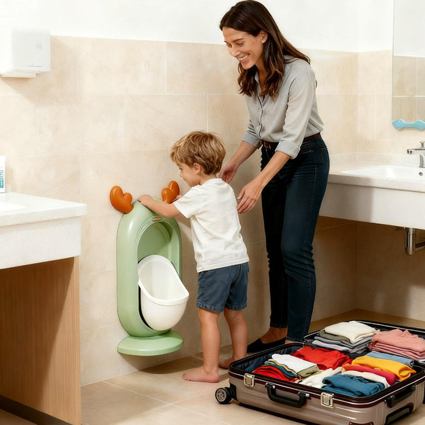Wall Mounted Kids Urinal For Boys A Adjustable Height Training Potty With Cute Cartoon Design Anti Splash Easy To Clean Portable Toilet Home Nursery T