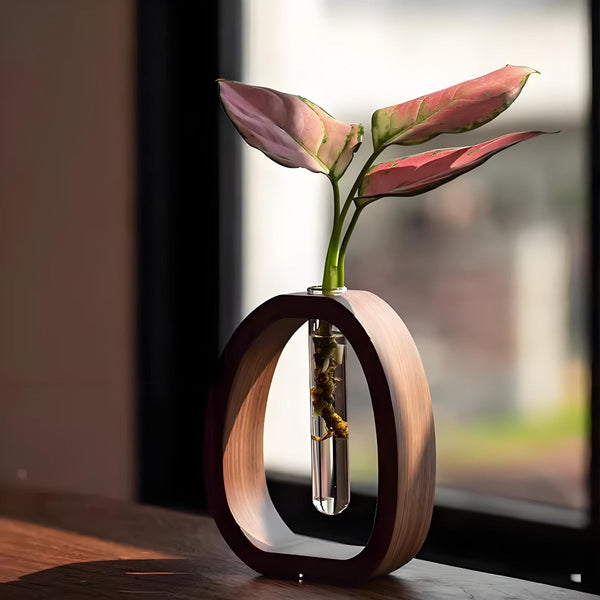 Glass Vase Minimalist Desktop Flower For Water Plants And Blooms Vases