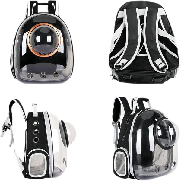 Pet Space Capsule Backpack Transparent Breathable Carrier (Grey) Pet Transport