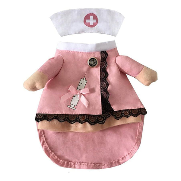 Dog Costume Clothes Halloween Cat Costumes Small Animal Funny Pets Clothing For Doggy Kitty Rabbits Piggy Medium Nurse Pink Dog Clothing & Shoes