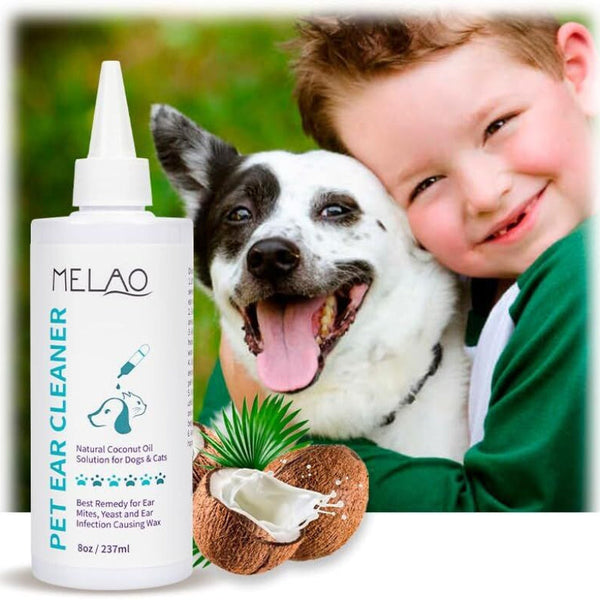 Pet Ear Cleanser For Dogs And Cats Gentle Daily Wash Long Nozzle Deep Cleaning Removes Wax Odor Moisture Dog Grooming