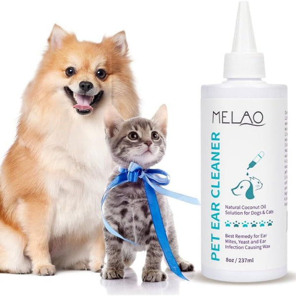 Pet Ear Cleanser For Dogs And Cats Gentle Daily Wash Long Nozzle Deep Cleaning Removes Wax Odor Moisture Dog Grooming