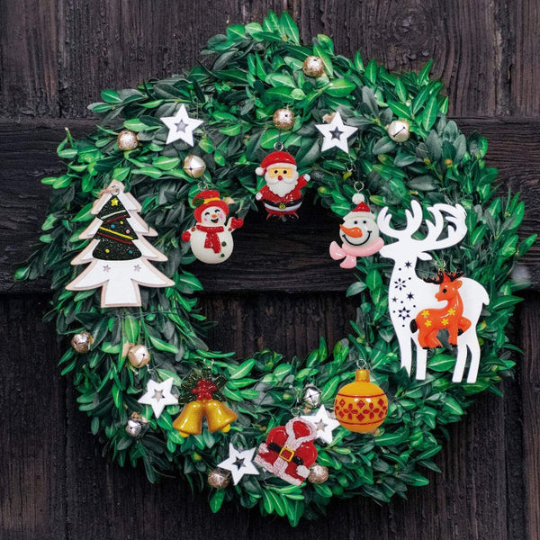 30Pcs Mini Christmas Ornaments For Tree Decorations Small Resin Miniatures Craft Seasonal Decorations