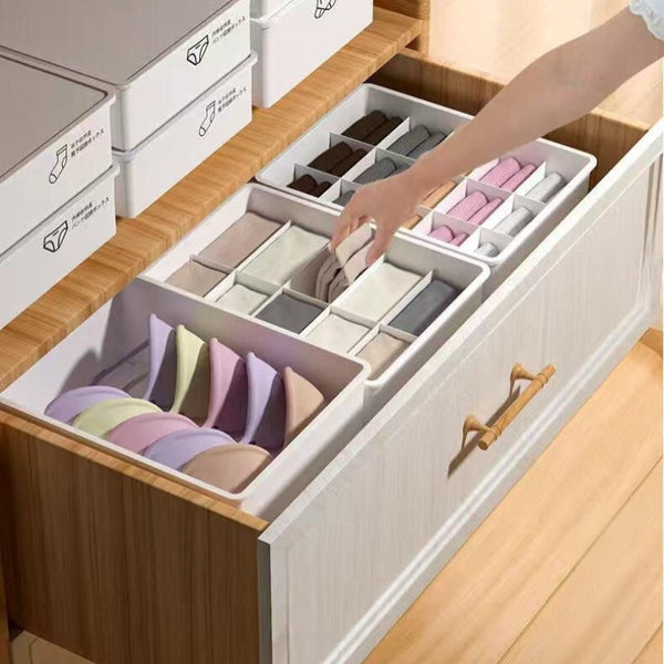 Underwear Panties Socks Box Close Fitting Clothing Storage Drawer Three Piece Cover With Compartment Household Closet Organisers