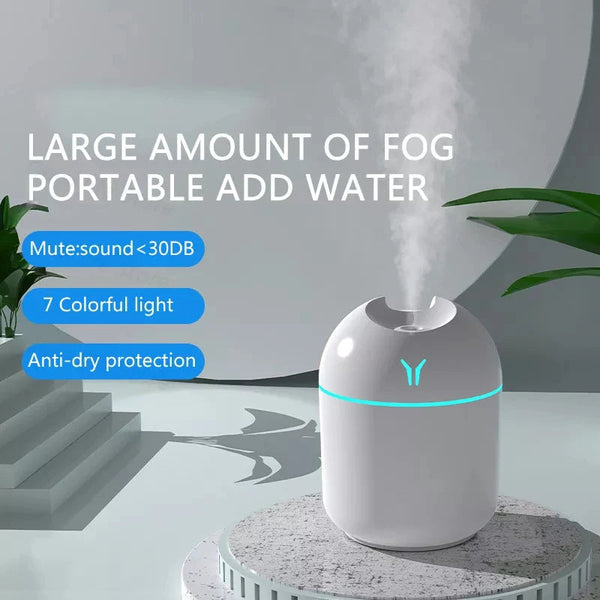 Nneoba 250Ml Mini Aroma Oil Diffuser & Humidifier With Led Night Lamp Humidifiers
