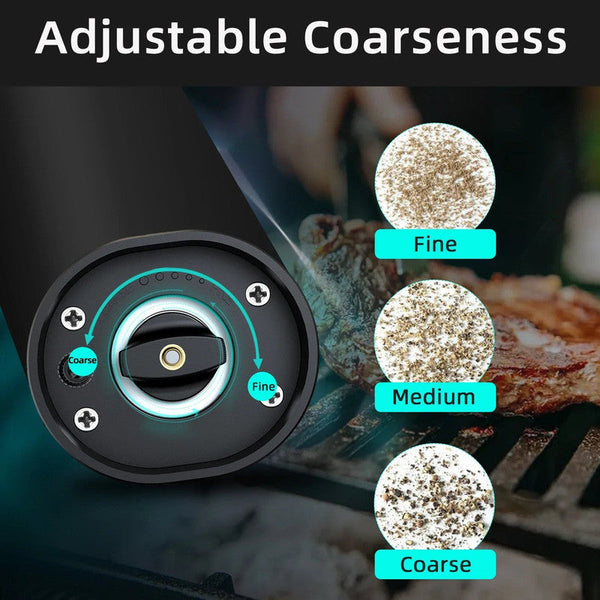 Nneoba Electric Automatic Pepper And Salt Grinder With Led Light(1Pc) Salt & Pepper