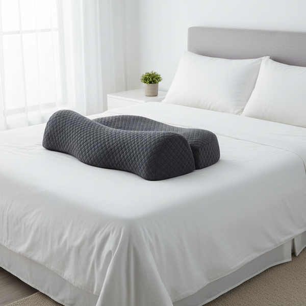 Ergonomic Memory Foam Cervical Pillow Orthopedic Contour Grey Pillows