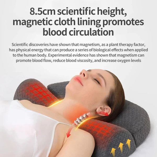 Ergonomic Memory Foam Cervical Pillow Orthopedic Contour Grey Pillows