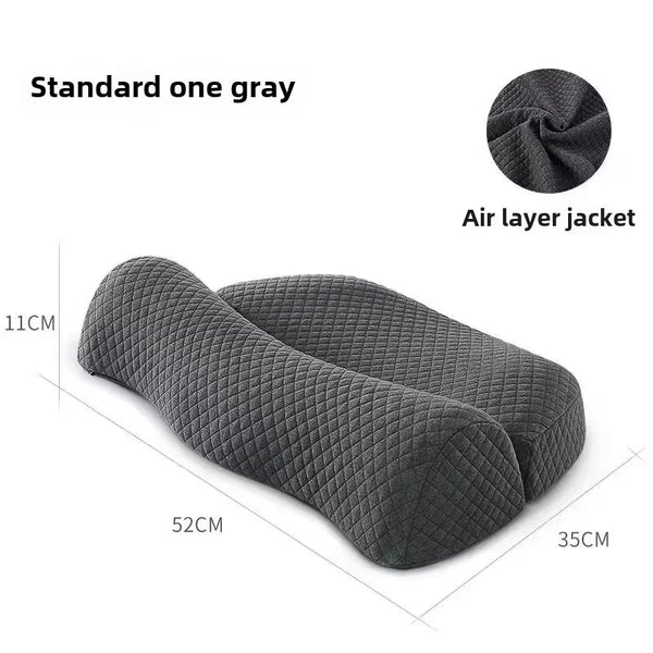 Ergonomic Memory Foam Cervical Pillow Orthopedic Contour Grey Pillows
