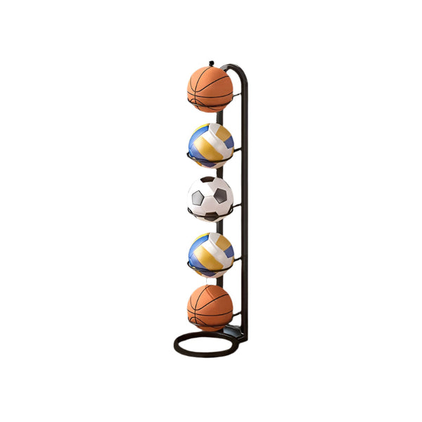 Metal Sports Ball Rack Organizer Stand (5 Tier) Ball Racks